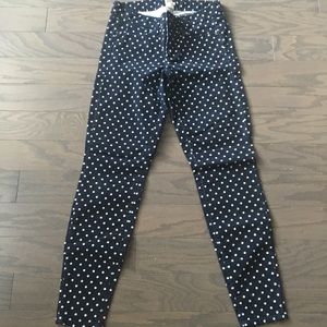 Navy Blue Polka Corduroys